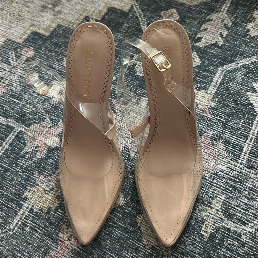 Clear heels